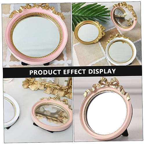 Miroir de maquillage rond et portable pour voyage, lot de 3 avec reflet net - 5