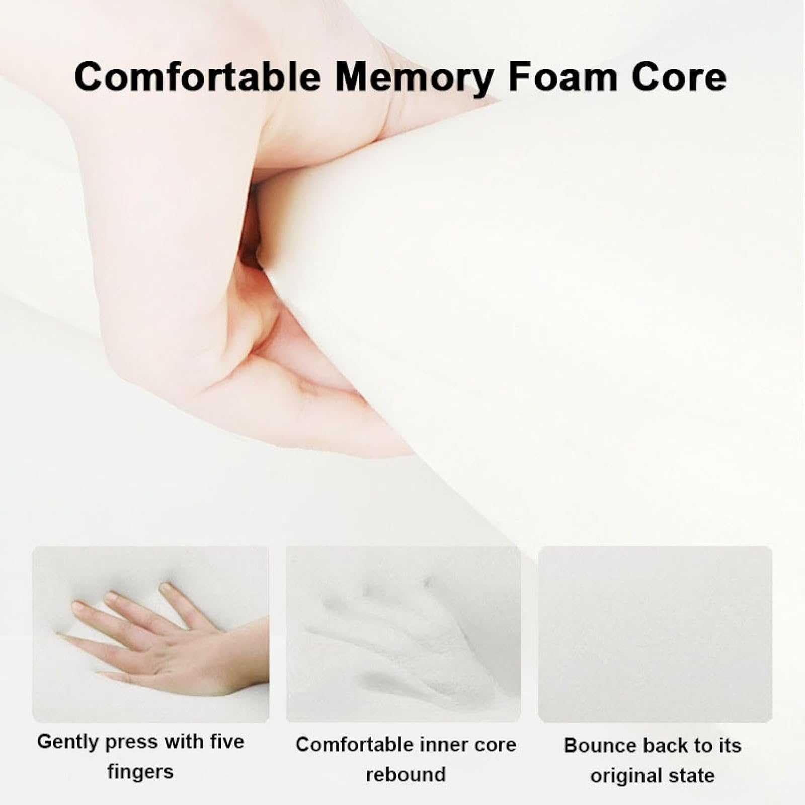 Almohada ergonómica, apoyo lumbar y almohada de espalda para relajación de hombros, suave y cómoda, soporta cualquier posición, almohada de apoyo lumbar, cojín de lectura para sentarse o dormir