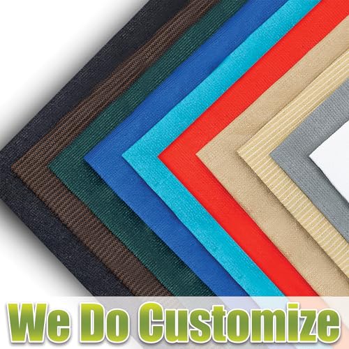 Colourtree 8' x 16' Red Sun Shade Sail Rectangle Canopy Fabric Cloth Screen, Water Permeable & UV Block UPF50, Heavy Duty, Carport Patio Outdoor - (We Customize Size) by ColourTree - Image 9