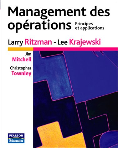  Management des opérations : Principes et applications PDF Ebook En Ligne