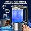 Aomdom Générateur d'eau Hydrogène, 2L de Grande Capacité Générateur Ionisée eau Alcaline eau avec Fonction Thermostat et écran Tactile LED pour en Famille
