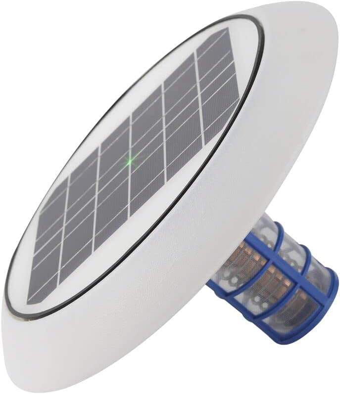 Solar Ionizer, Free Sun Shock, 13 inches-Largest Size In the market, Largest Solar Panel, SunSest Solar Ionizer, Patented Design in U.S. (Floating Pool Cleaner for Swimming Pools Up to 60,000 Gallons)