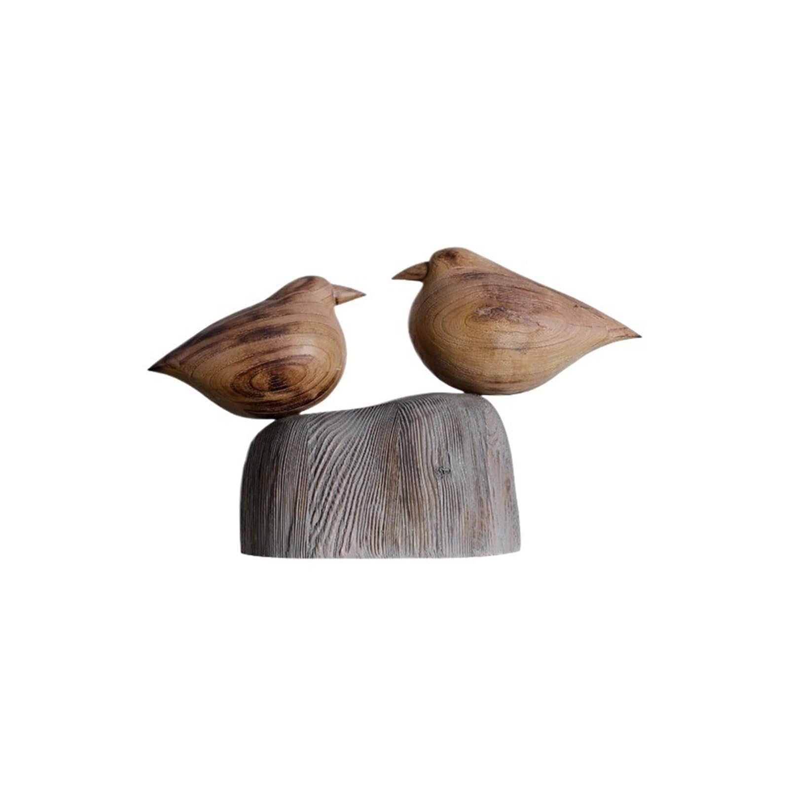 zhuyanbo007 Desk Statue, Creative Wooden Bird Figurine Retro Living Room TV Cabinet Decoration Handmade Sculpture