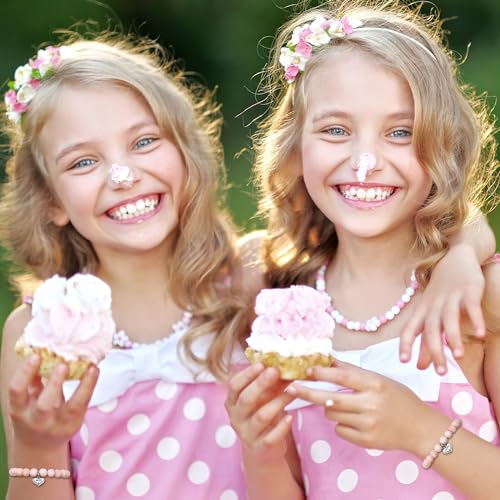 Image of Sereney Birthday Gifts for Girls, Beaded Bracelets as 1 /2 1 2 3 4 5 6 7 8 9 10 11 12 13 14 15 16 Year Old Birthday Gift, Adjustable Cross /Pearl Bracelet as Happy Birthday Gifts for Daughter