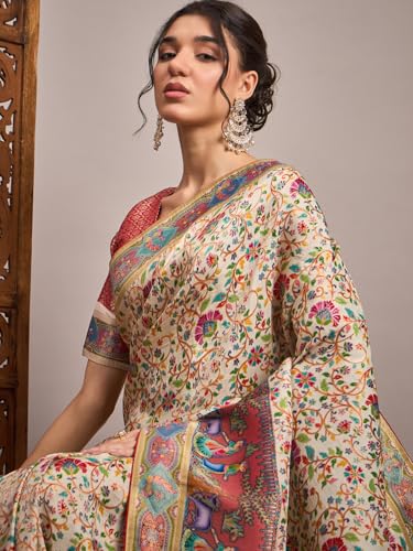 AKHILAM kanjivaram silk saree in soft silk – image 5
