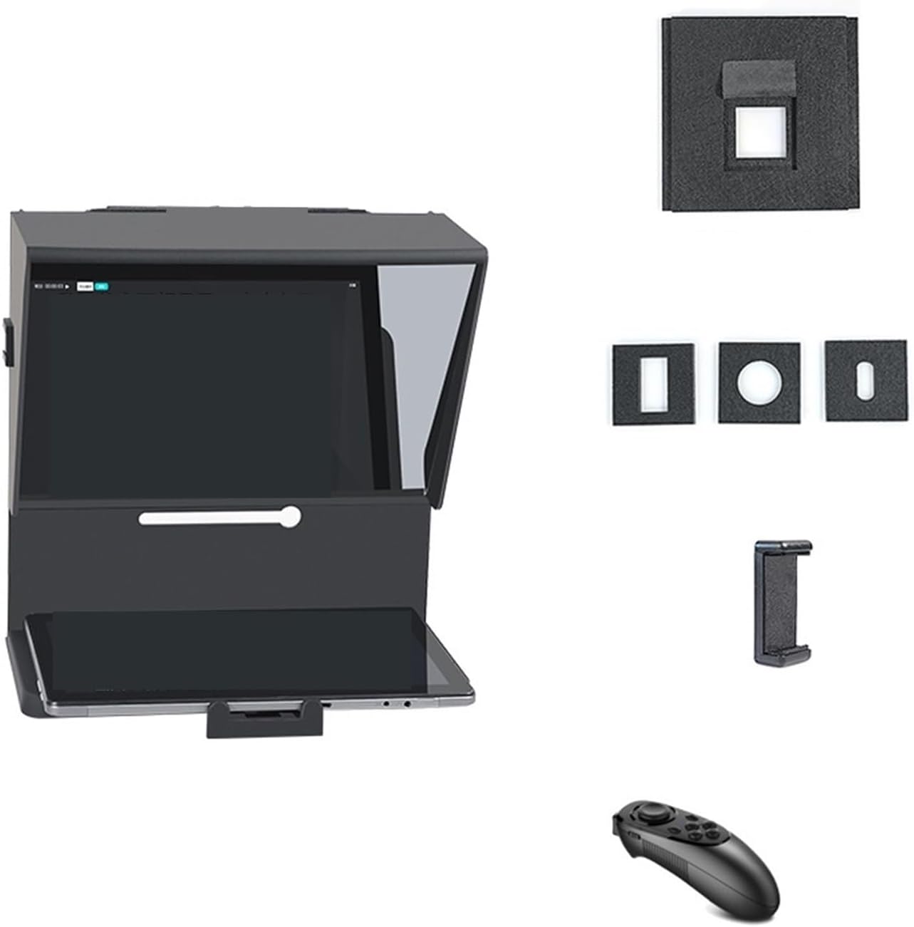 Teleprompter portátil para tabletas y cámaras miniatura 1