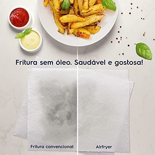 Fritadeira Elétrica sem oleo Electrolux Airfryer 3,2L 8 receitas pré-sugeridas desligamento automáti
