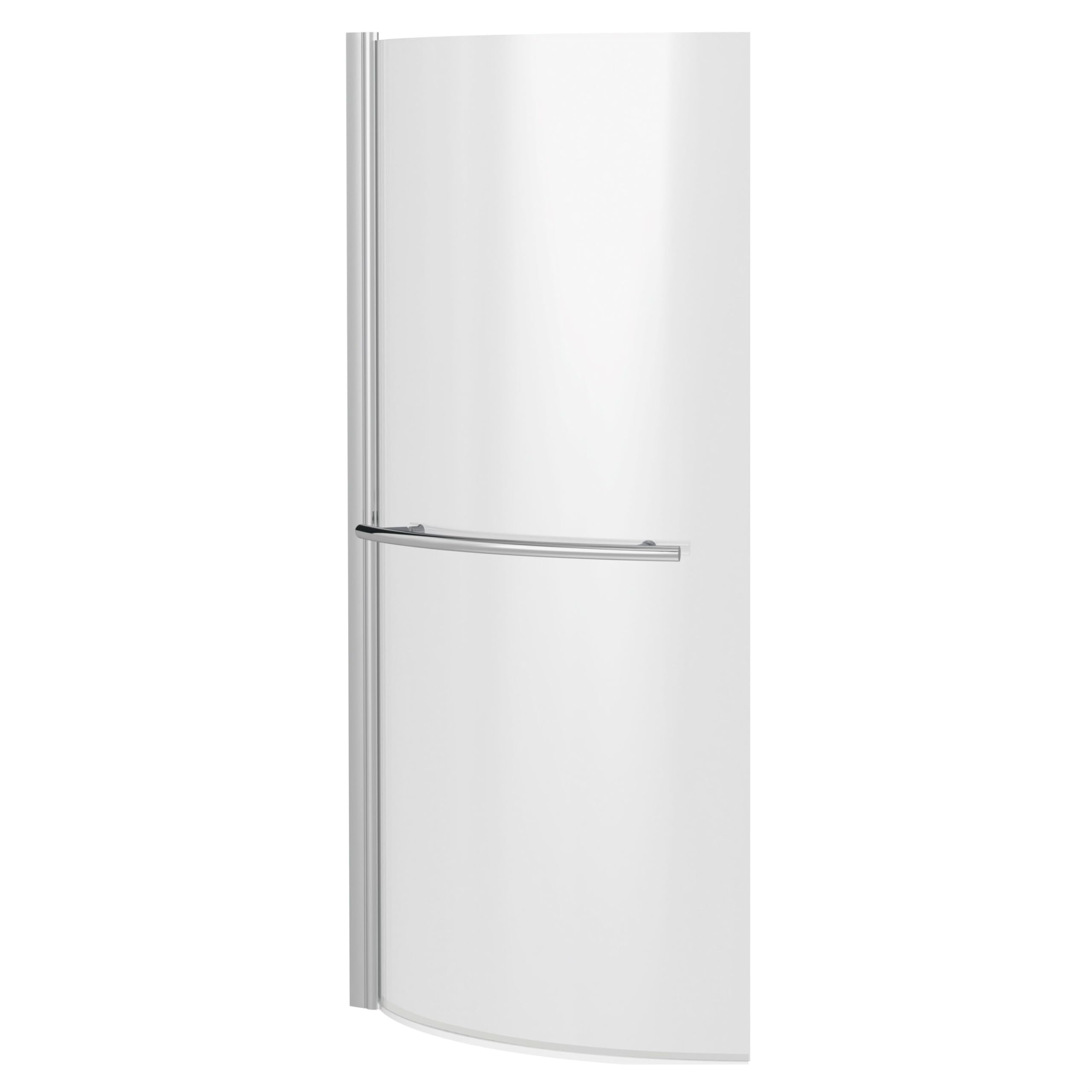 Balterley 715 x 1430mm P-Shaped Bath Shower Screen, Shower Screens for Baths with Towel Rail, 6mm Chrome Toughened Safety Bath Door Screen, 180° Pivot Reversible Door Screens for P-Shaped (Chrome)