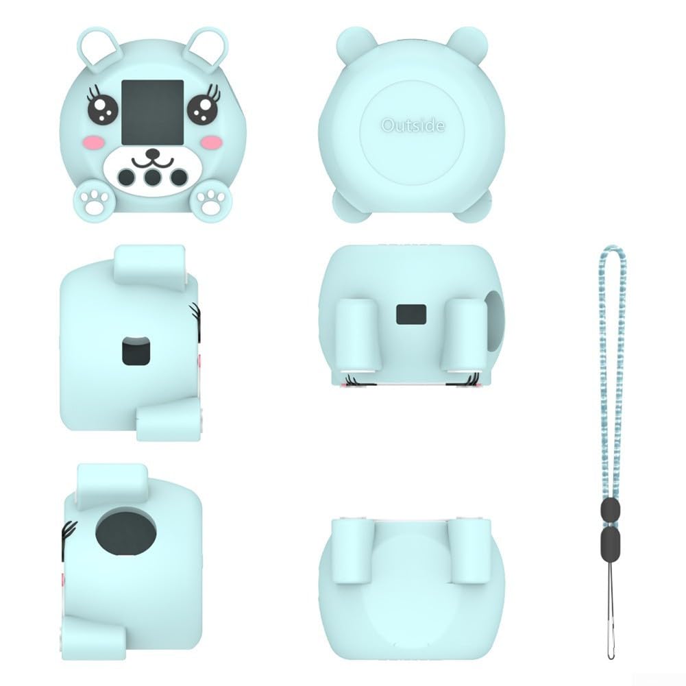 Funda protectora de silicona para juguete digital interactivo Punirunes, cubierta protectora de juguete interactivo táctil, contra caídas y arañazos (azul)