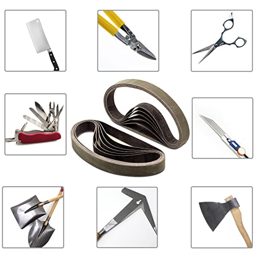 12 Pcs 1/2" X 12" Knife Sharpener Sanding Belts, 2500 Fine Grit Replacement Belt Fits Work Sharp Knife & Tool Sharpener(Wskts & Wskts-Kt/Mk.1 & Mk.2) #TOP5