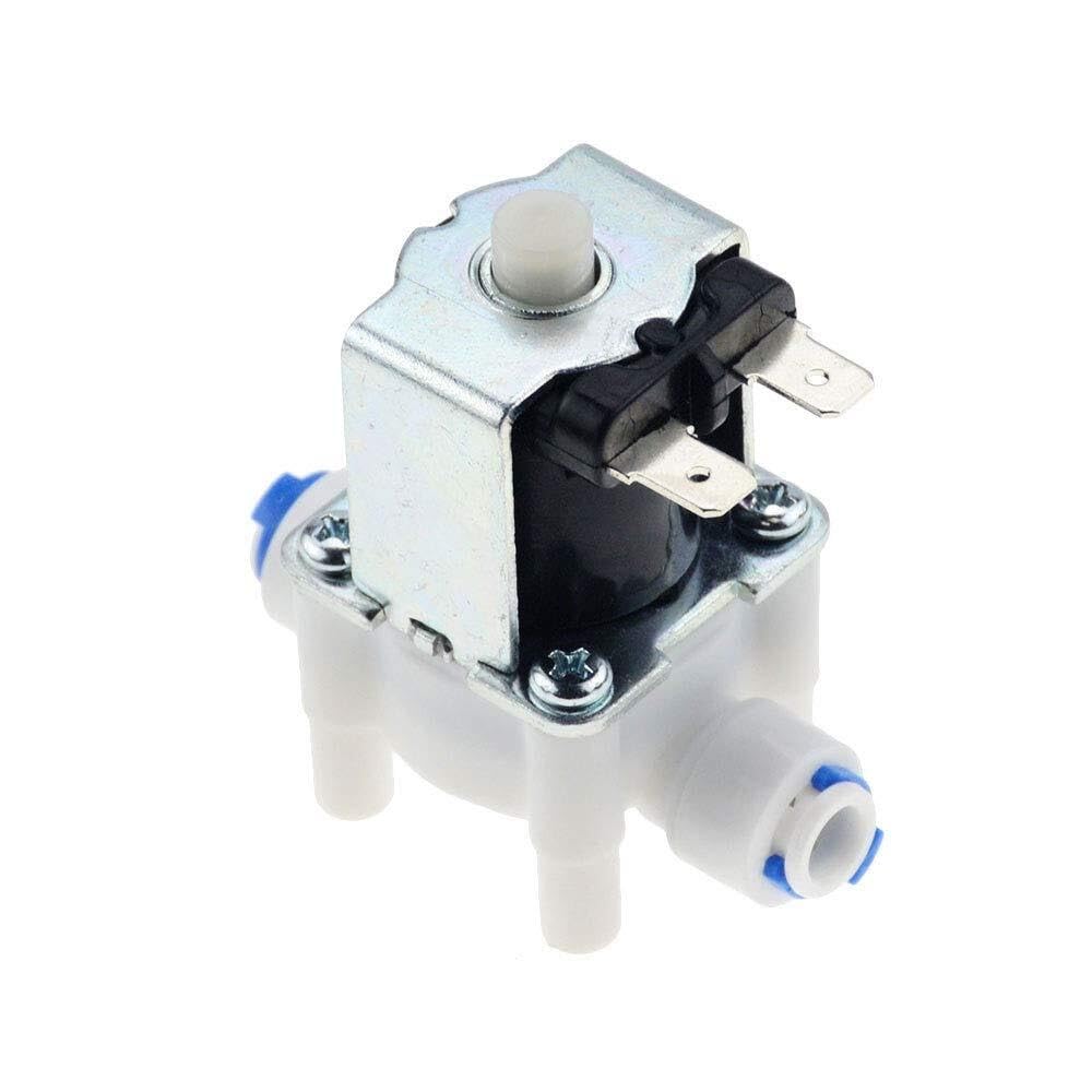 Zqingqing 24V Solenoid Valves 1/4" Normally Open Electric Solenoid Valve Magnetic Dc12v 36V Water Air Inlet Flow Switch Washing Machine Dispenser(24V)
