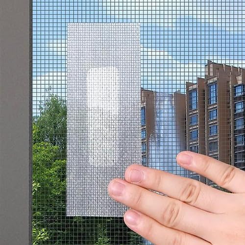 Fliegengitter Reparatur Set Fliegengitter Reparatur Klebeband Reparaturband Für Moskitonetz Fliegengitter Klebeband Für Reparatur Fenster Tür Insektenschutz Träne Löcher,5Cmx5M(Weiss)