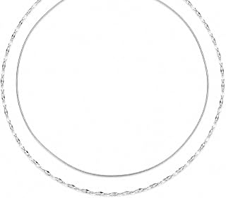 [Coyoohouse] ネックレス レーディス 金属アレルギー対応 2連 ステンレス 2本セット シルバー 3way XL5020 (銀色)