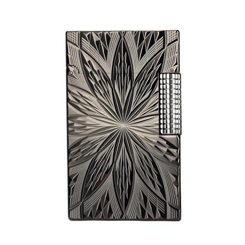 Vintage Thin Side Slide Soft-Flame Brass Kerosene Lighter, Crisp Sound,