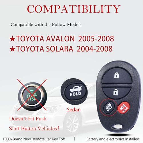 Télécommande Toyota Solara pour simplifier vos trajets quotidiens