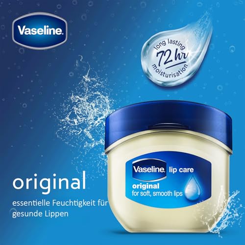 Image of Vaseline Lip Therapy Original | Classic Balm for Soft & Smooth Finish | 72Hr Moisturization | Original Neutral Fragrance | 7g (Pack of 2)