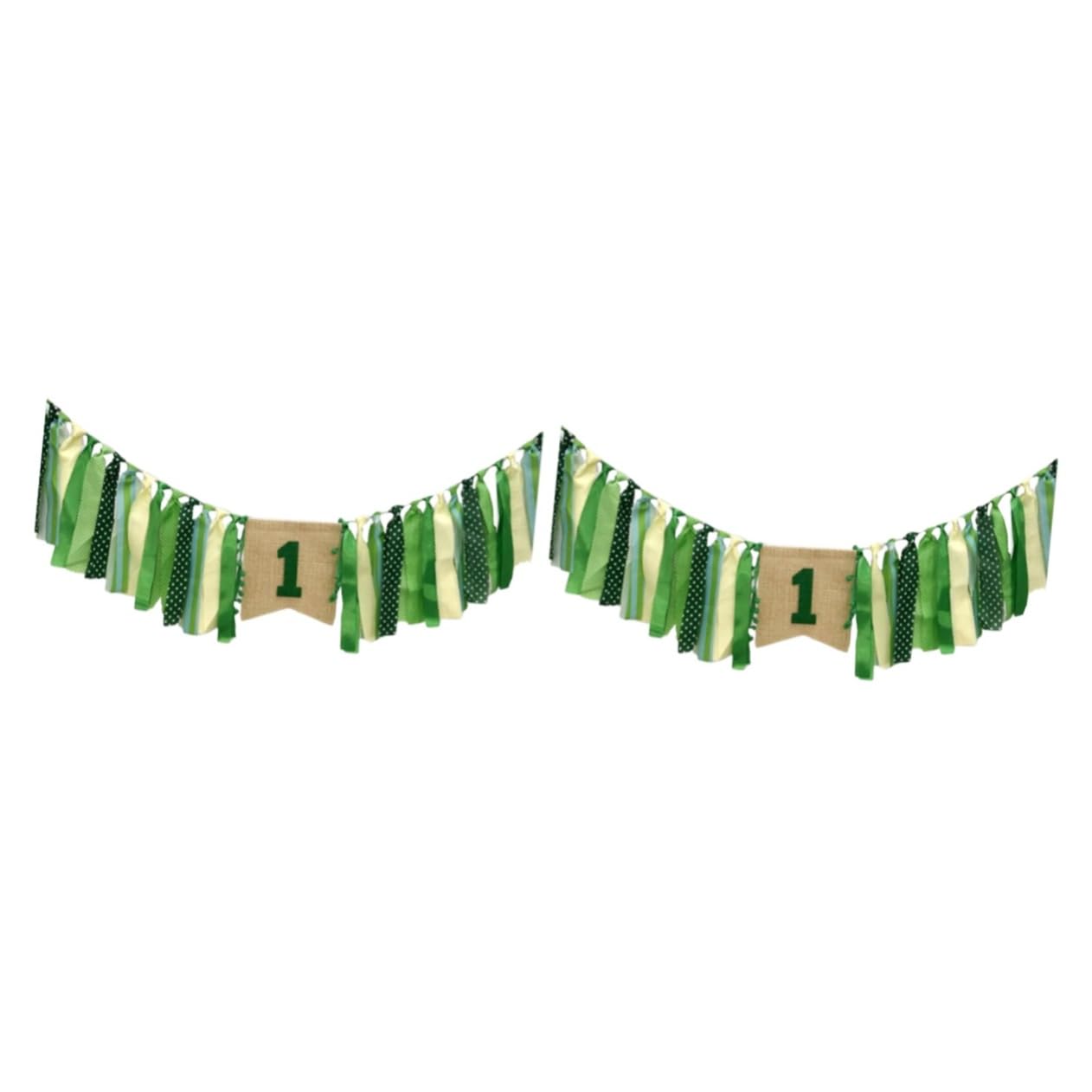 Banderole verte de chaise pour photo de mariage et fête Cabilock