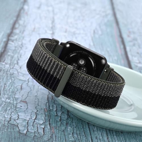 Image of WOCCI Adjustable Nylon Sport Watch Bands with Hook and Loop Fastener, Quick Release Watch Straps for Men and Women, Band Width 18mm 20mm 22mm