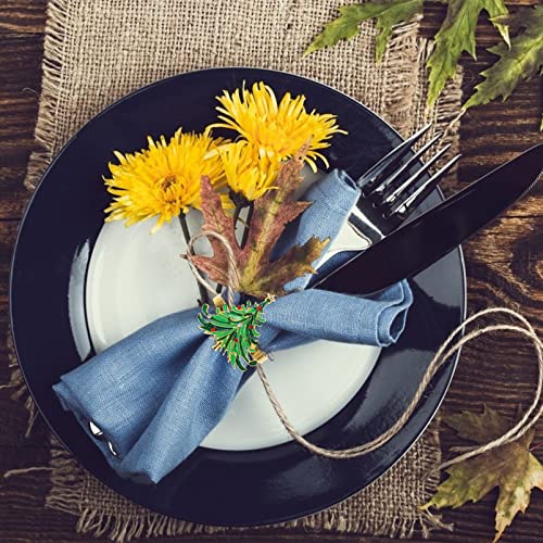 ORFOFE Anéis Centrais de 32 Peças Fivelas de Guirlanda de Festa Clipe de Strass Mostrado Fecho Janta