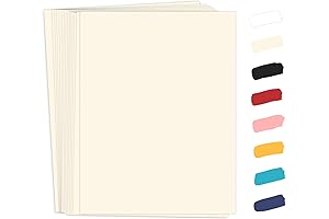 50 Pack Cream Cardstock 8.5 x 11 | Versatile Paper for Cards and Office Use