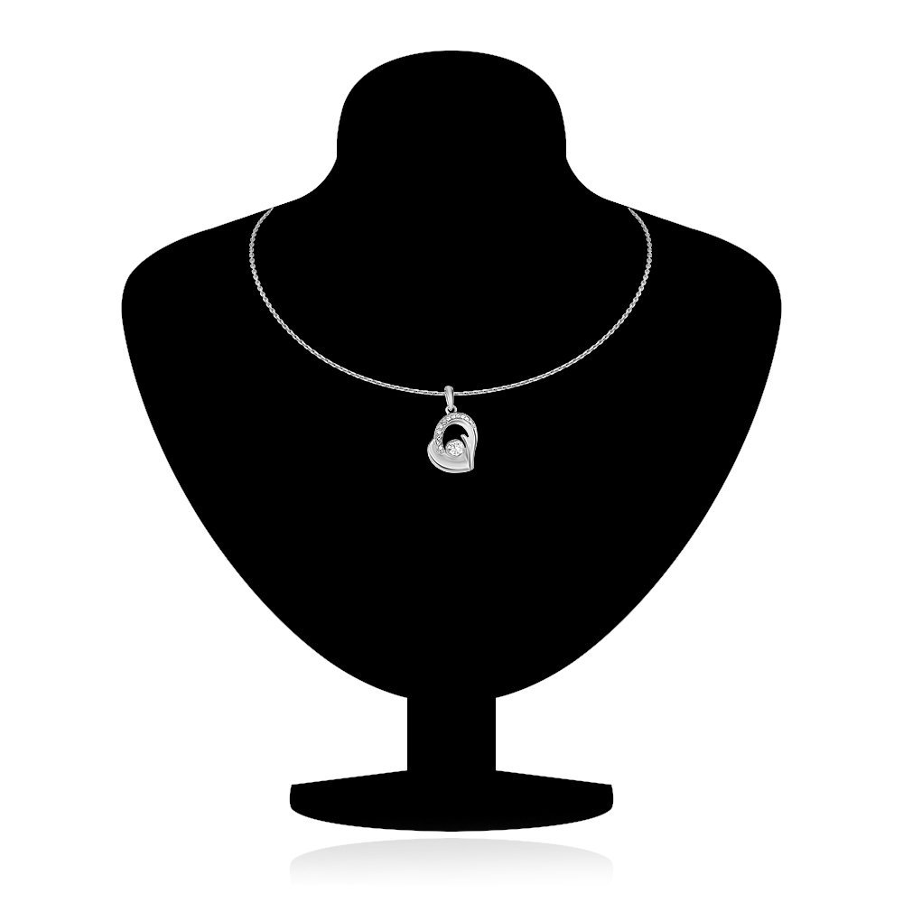 Silver Pendant with Blue Stone