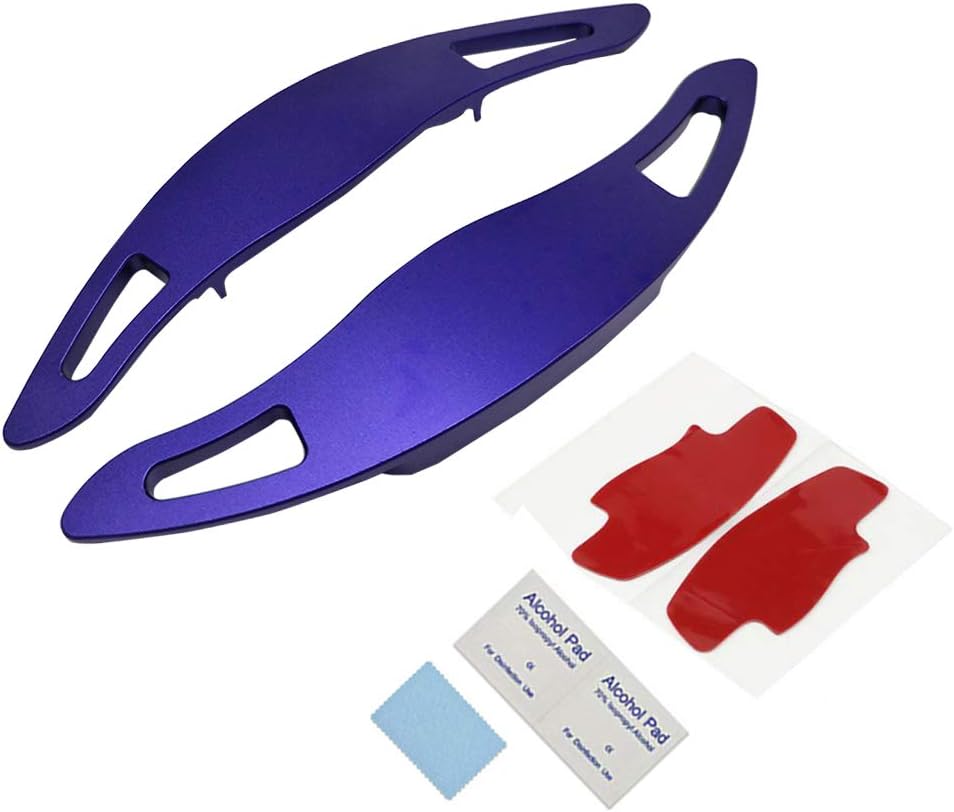 XITER Aluminum Steering Wheel Paddle Shifter Extensions Covers For Toyota Camry 2018 2019 2020 2021 2022 2023 2024 (BLUE)