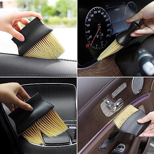 Image of Car Interior Cleaner, Car AC Vent Cleaner Brush, Dash Board Cleaner Brush, AC Vent Cleaner For Car, Car Interior Duster | Pack Of (1), Polypropylene Handle