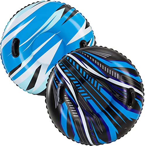 Joyin 34" Inflatable Snow Tube 2 Sets, Heavy-Duty Snow Tube For Sledding Great Inflatable Snow Tubes For Kids And Adults Family Activities Winter Fun (Sports) #TOP7