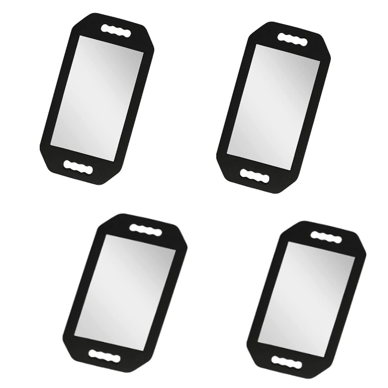 Lot de 4 miroirs de barbier en mousse ronds pour salons et coiffeurs
