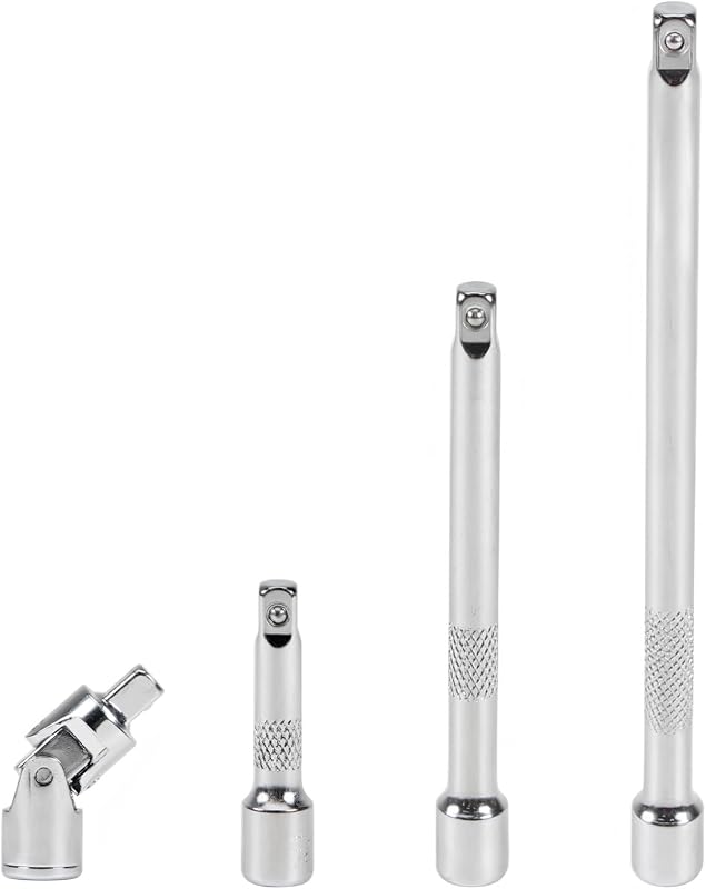 Jogo de Extensões para Soquete com Encaixe de 9,5 mm (3/8 pol.), 4 Peças Mriuuod DEB027