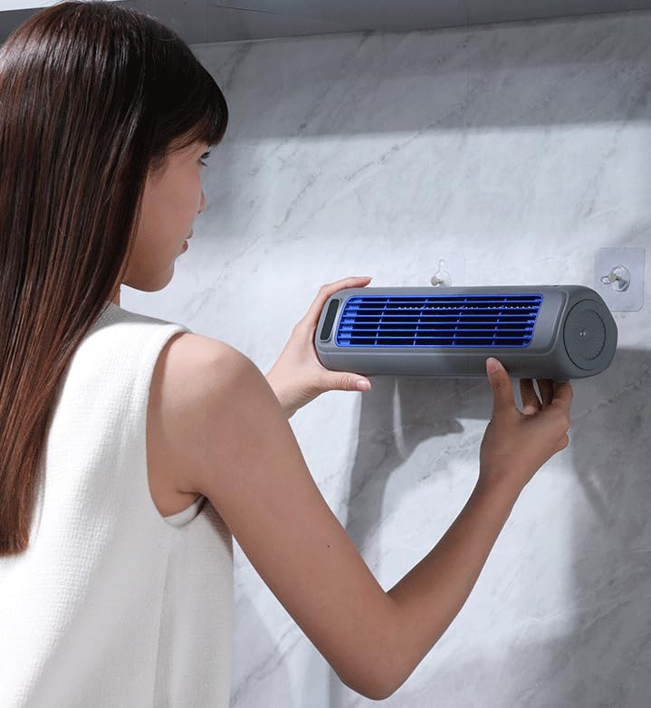 SWZEC coolizi cooling ace - tragbarer ventilator (30X8X8CM,Grau)