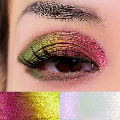 Charmacy Multichrome 2 In 1 Cream Eyeshadow Stick, Waterproof Eye Brightener Highlighter Stick Makeup, High Pigmented, Smudge-Proof, Vegan & Cruelty-Free (#903) #TOP1