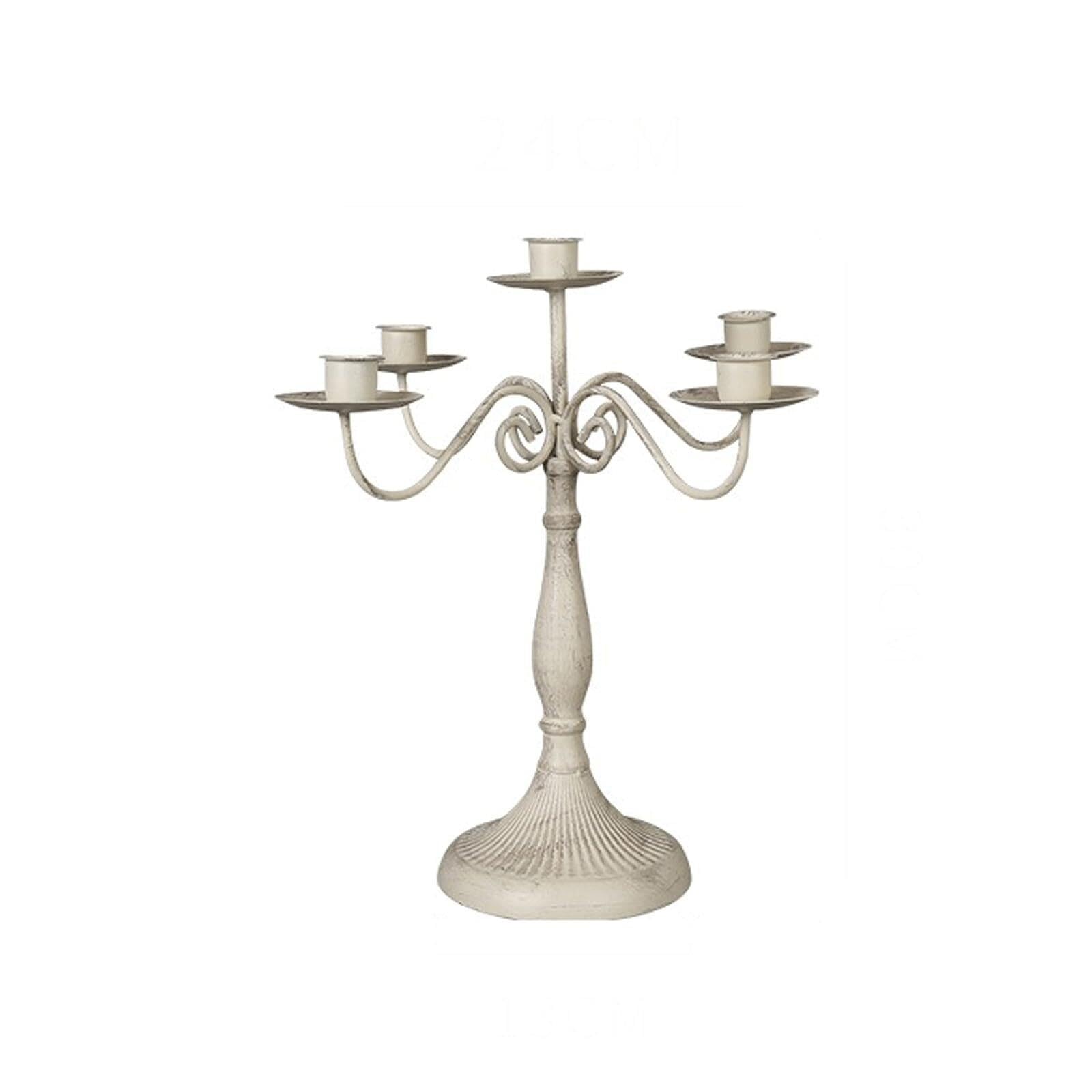 Yofab Bougeoir Centres de Table à Bougies Coniques Vintage for Manger Décoration d'intérieur(White-5)