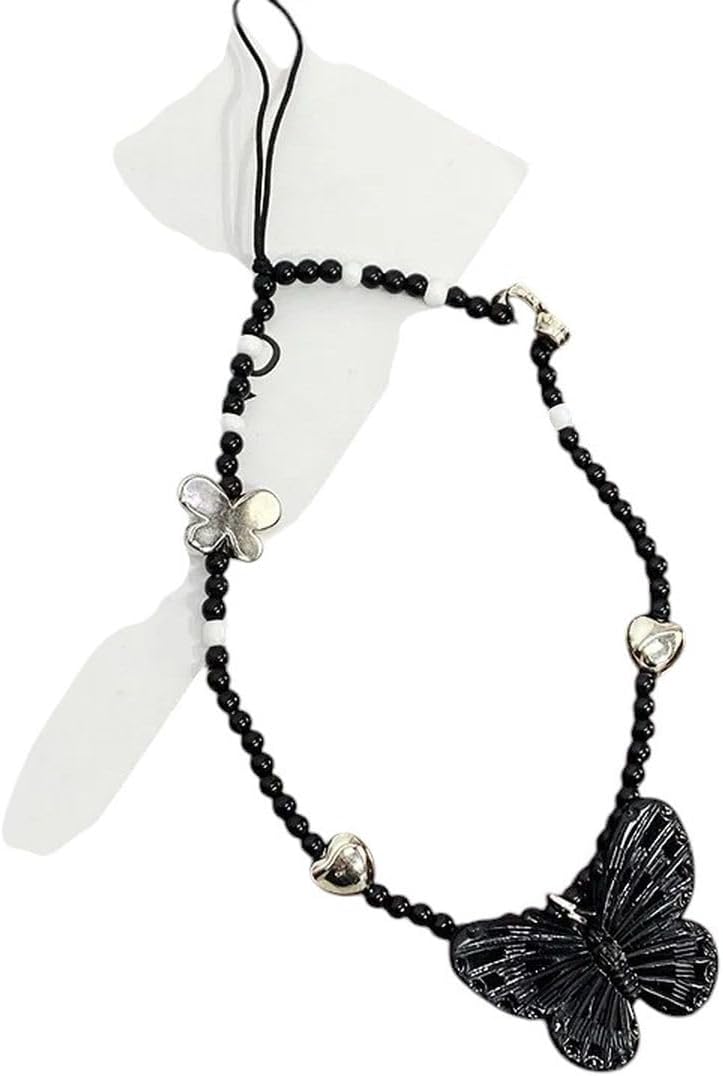 New 2026 Unisex Star Heart Butterfly Pearl Beaded Phone Chain Hanging Cord Charms Strap Handmade Mobile Lanyard Jewelry Gift Fashion Trendy Accessories Creative For Women And Men