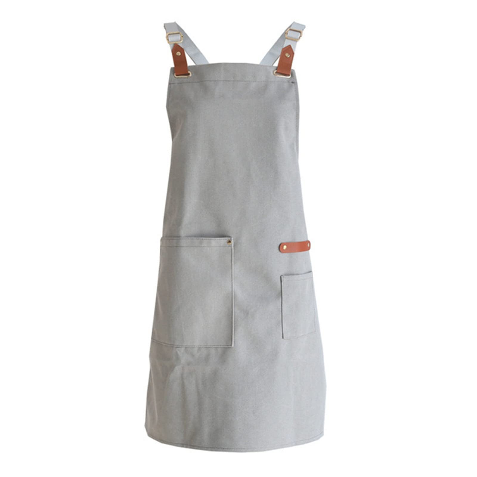 delantal de carpintería, delantal de herramientas, Delantal de herramientas Delantales con bolsillos Camarera Delantal de cocina Comida Barista Delantal al aire libre for hombres y mujeres(Grijs)