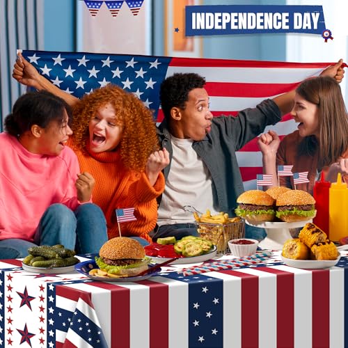 Patriotic Party Tablecloth: Save 50% with Code 9P8YUDPN - Image 5