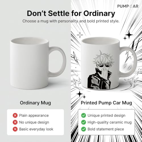 Taza de Cerámica 11 oz Diseño Manga Anime Gojo Satoru miniatura 5