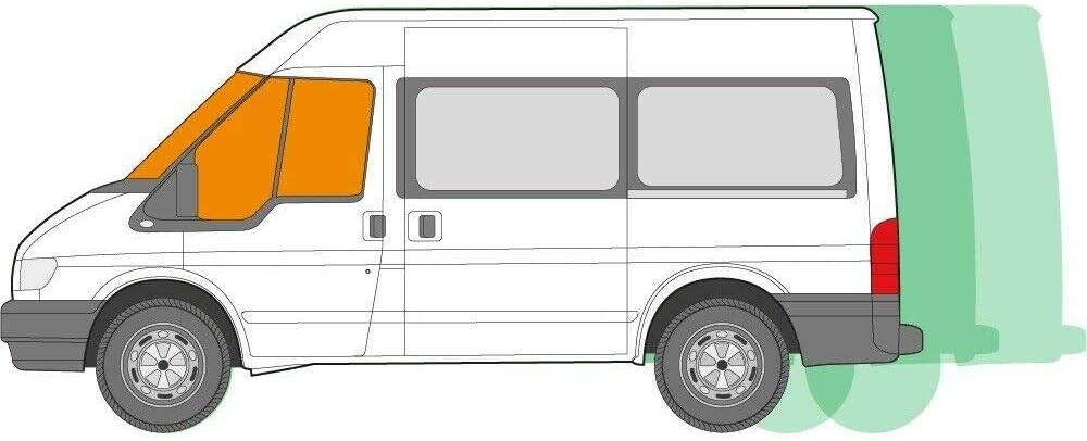 Just Kampers Ford Transit Thermal Blind mat Windscreen Window Cover Cab Kit Compatible with Ford Transit 2000-2013