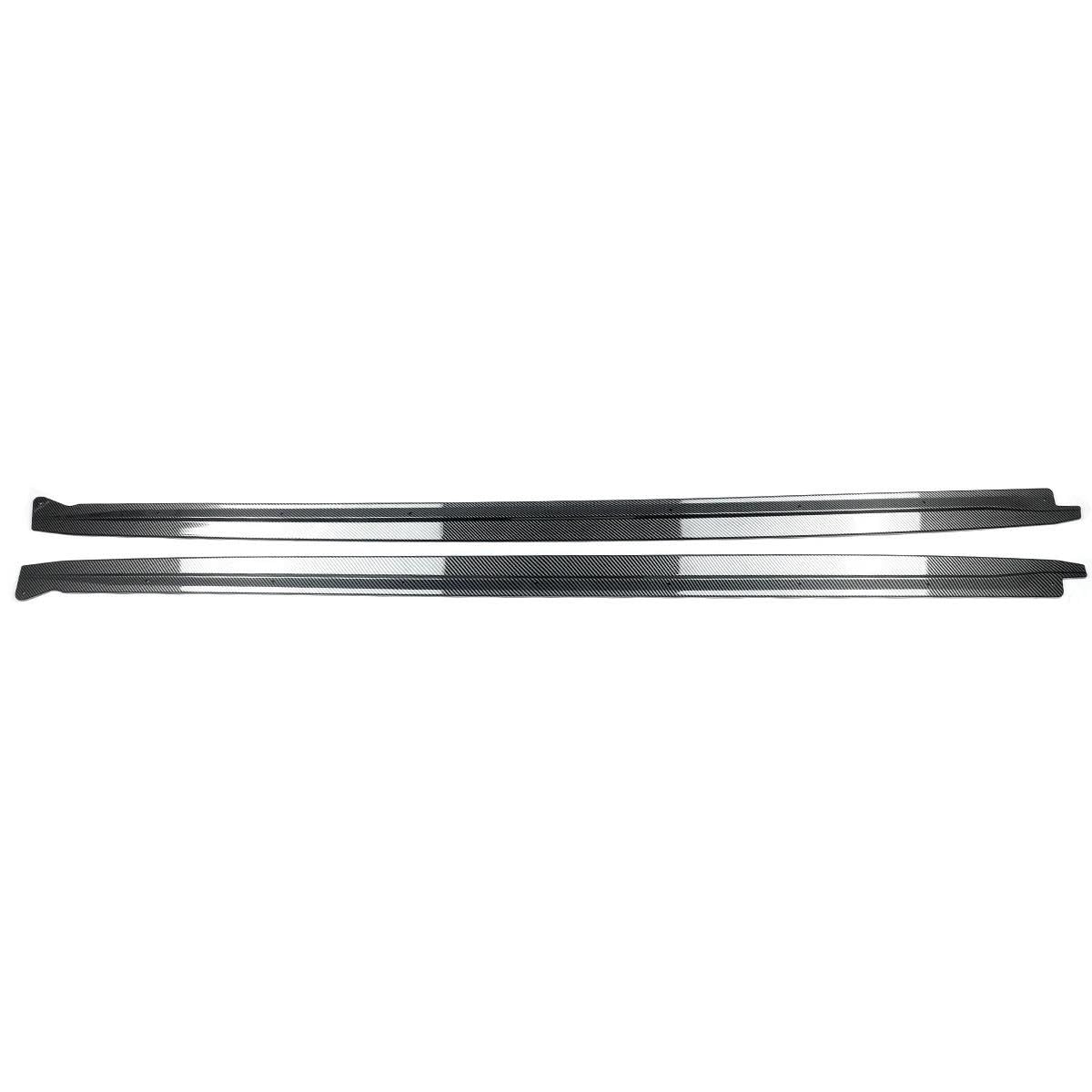 Seitenschürze Seitenrock Für F15 X5 F85 Für X5m F16 X6 F86 Für M 2 Stücke Glanz Schwarz/Carbon Faser Seite Rock Erweiterung