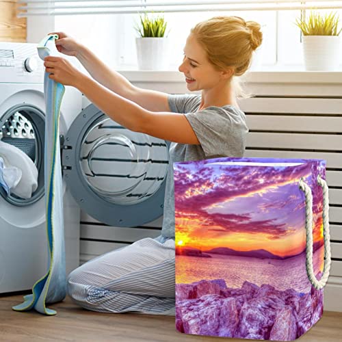 Panier à linge personnalisé grand format avec poignées rangement chambre - 7