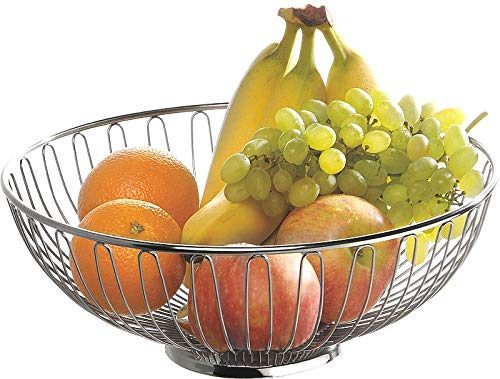 Esmeyer 306-002 Paris - Panera y frutero (Varillas de Acero Inoxidable, Acero Inoxidable 18/10, Apta para lavavajillas, 25 x 8,5 cm)