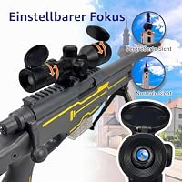 AGM MASTECH AWM Weiche Schaumstoff-Spielzeugpistole, Design mit auswerfenden Patronenhülsen, verbessertes Zielfernrohr, Dartlader, 40 weiche Schaumstoff-Darts, 20 Patronenhülsen, 2 Magazine. – Ansicht 4