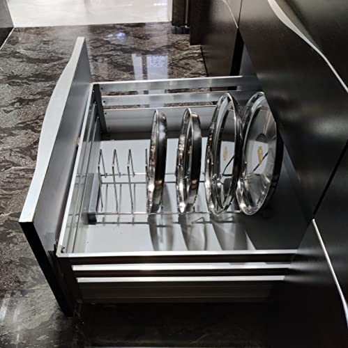 Image of Topaz Stainless Steel Thali Rack 20 Inch /Kitchen Rack /Tandem Insert /Plare Rack /Tandem Accessories