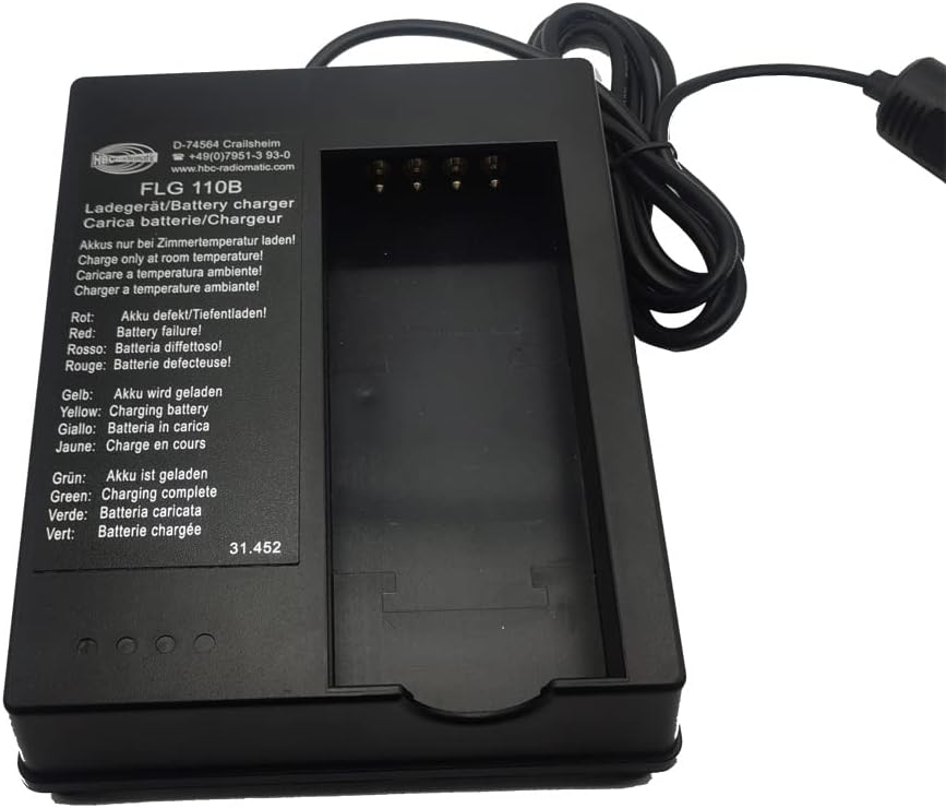 (1*Charger+2*Battery) BA213020 2100MHA Battery with HBC Battery Charger, FLG-110B D-74564 for BA214061/BA213020/FUB10AA/MN471560 Battery