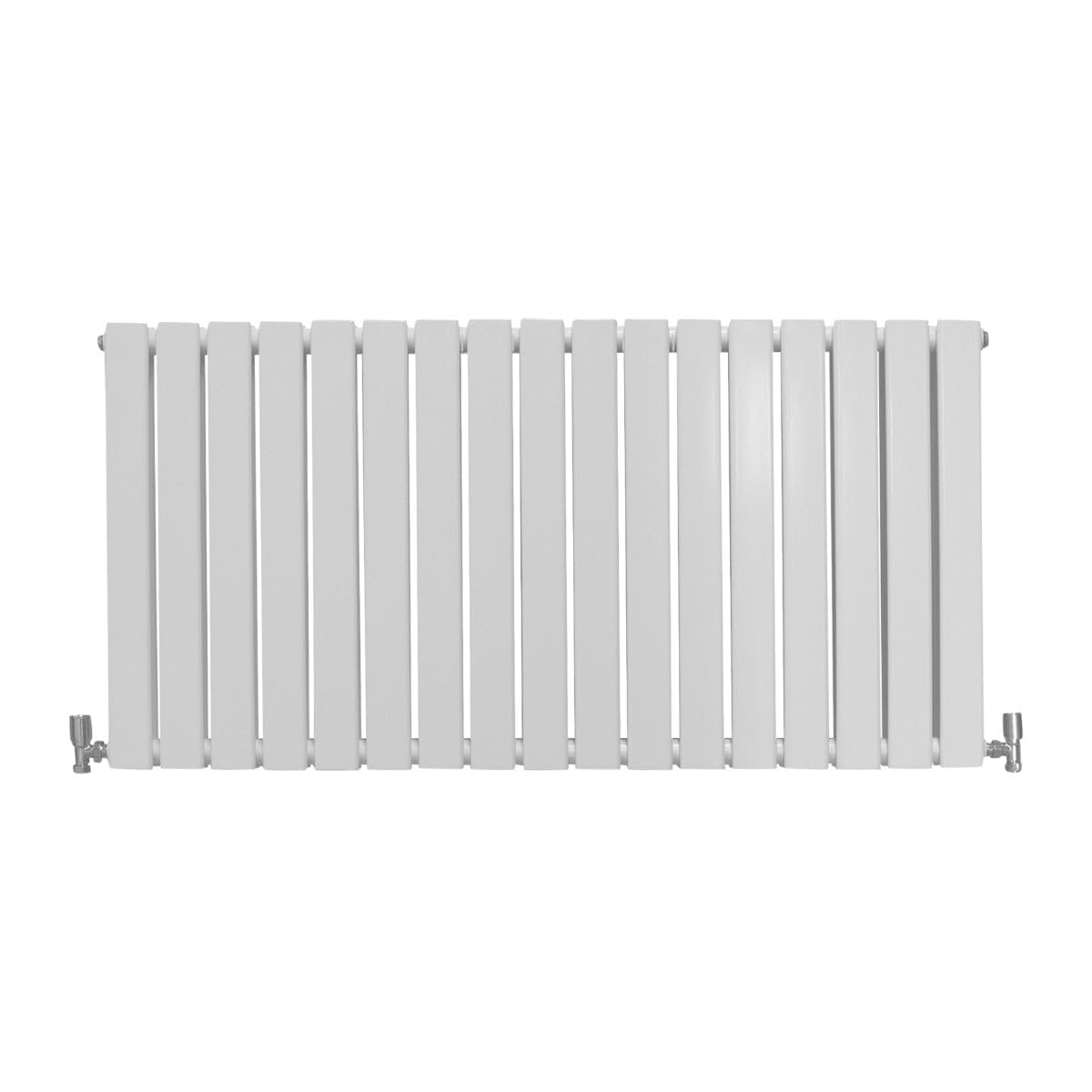 (White, 600 X 1190Mm) Flat Panel Radiators Horizontal Vertical Heater 5055986157670