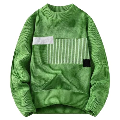 Men's Fashionable Winter Sweater Knitted High Street Pullover Loose Warm Thick Style