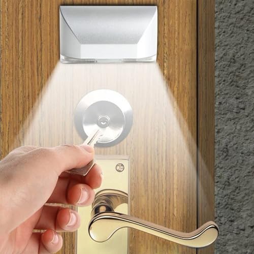 Smart Keyhole Light Motion Sensor LED Night Light for Door Locks Stairways & Hallways Easy Peel-and-Stick Installation