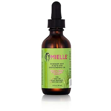 Mielle Organics - Aceite fortalecedor del cuero cabelludo y del cabello, de  romero y menta, 2 onzas
