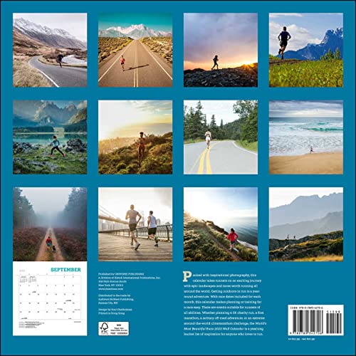 World's Most Beautiful Runs 2023 Wall Calendar