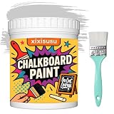 xixisusu Whiteboard Paint, Chalkboard Paint For Wood, Metal, Glass, Wall - Dry Erase Paint's, Frame Any Surface White Matte Finish, Non-Toxic, Quick-Dry - 16 oz, Cover 35 sf (White, 16 Fl.Oz)